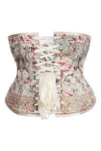 Rose Garden Brocade Underbust Corset – Vintage Floral Elegance