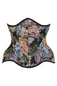 Floral Print Curvy Underbust Corset