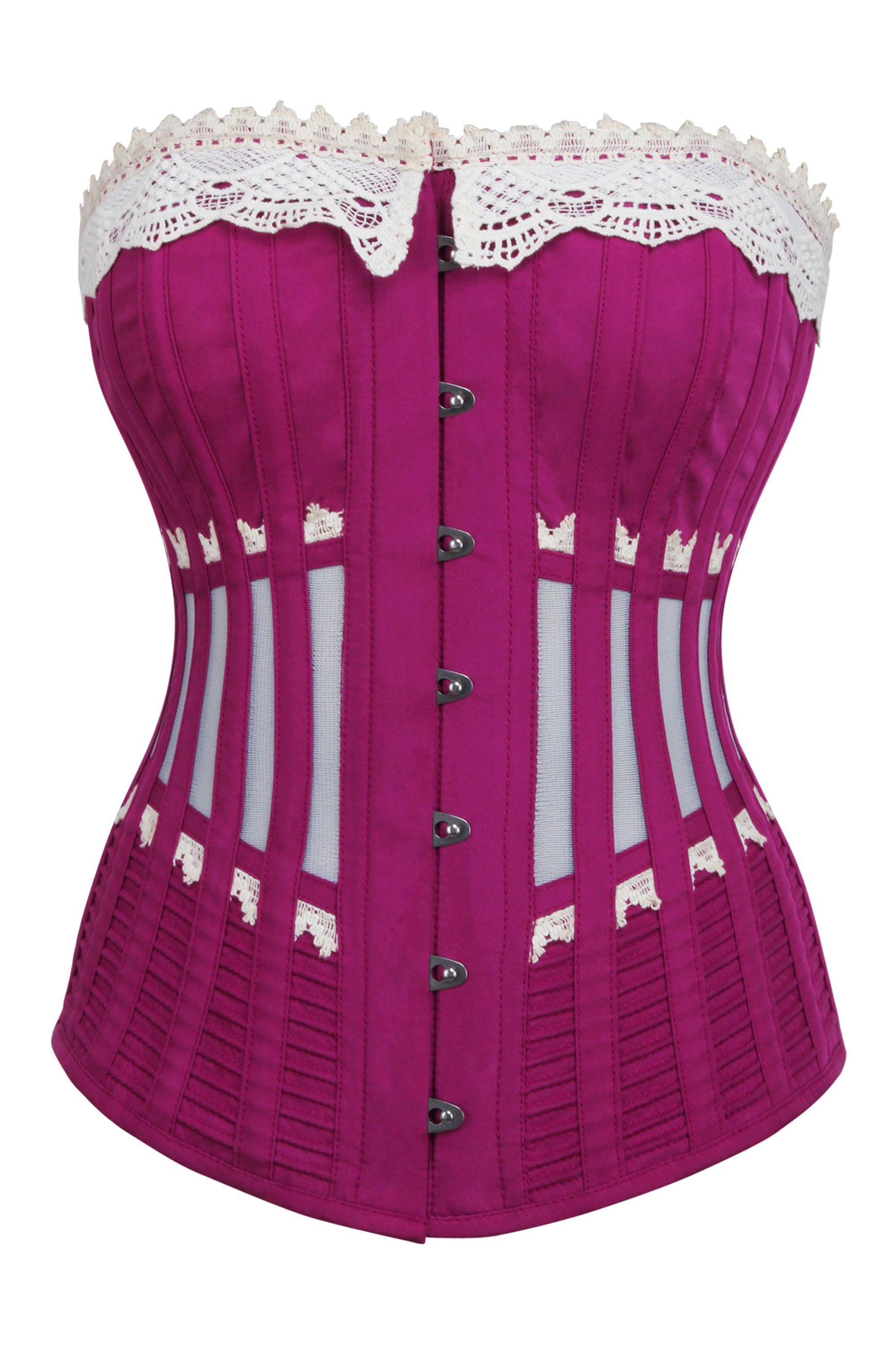 Brown Satin Double Bone Gothic Costume Underbust Corset Waist Training Top  : : Clothing, Shoes & Accessories