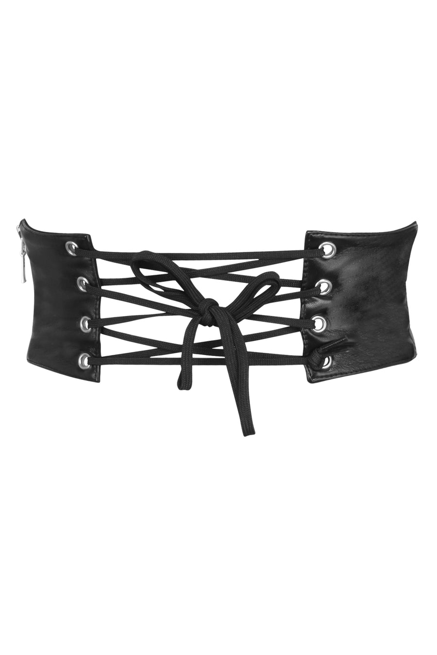 Corset Story Black and Blue Women\'s Belt Wide Underbust Leather Corset Belt – Handmade Design - Etsy main image 2