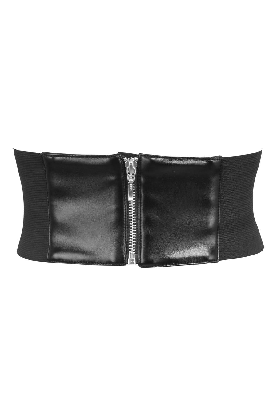 patent leather corset belt