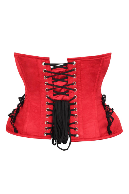 JJ-GOGO Underbust Corset Lingerie - Red Lovely Plaid Lace Up Underbust Grid  Waist Bustier Corset Sexy : : Clothing, Shoes & Accessories