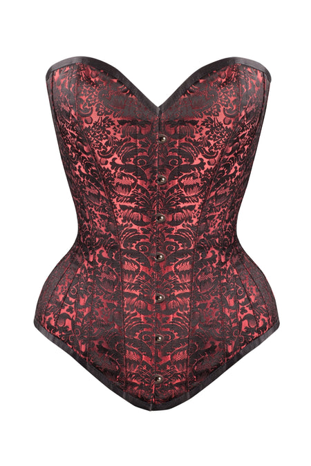 Red and Black Lace Corset 