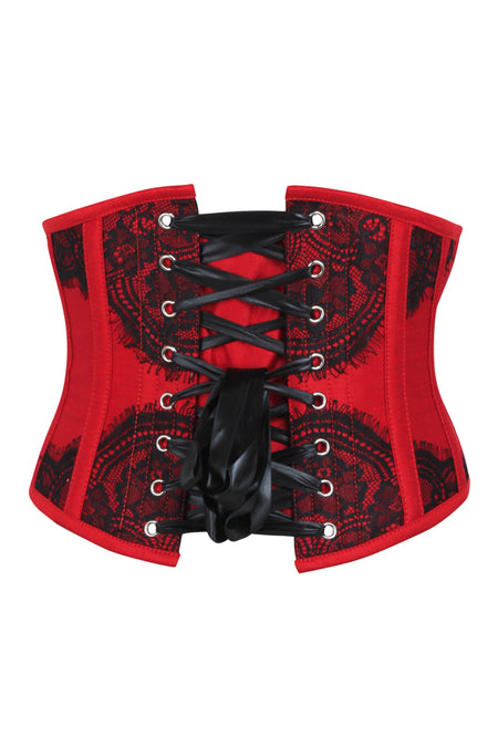 JJ-GOGO Underbust Corset Lingerie - Red Lovely Plaid Lace Up Underbust Grid  Waist Bustier Corset Sexy : : Clothing, Shoes & Accessories