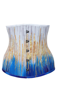 Corset Story MY-616 Blue and Gold Underbust Corset