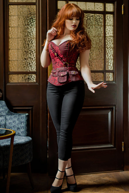Pin by Shahadgh4 on Clothes  Red corset, Red corset top, Women corset